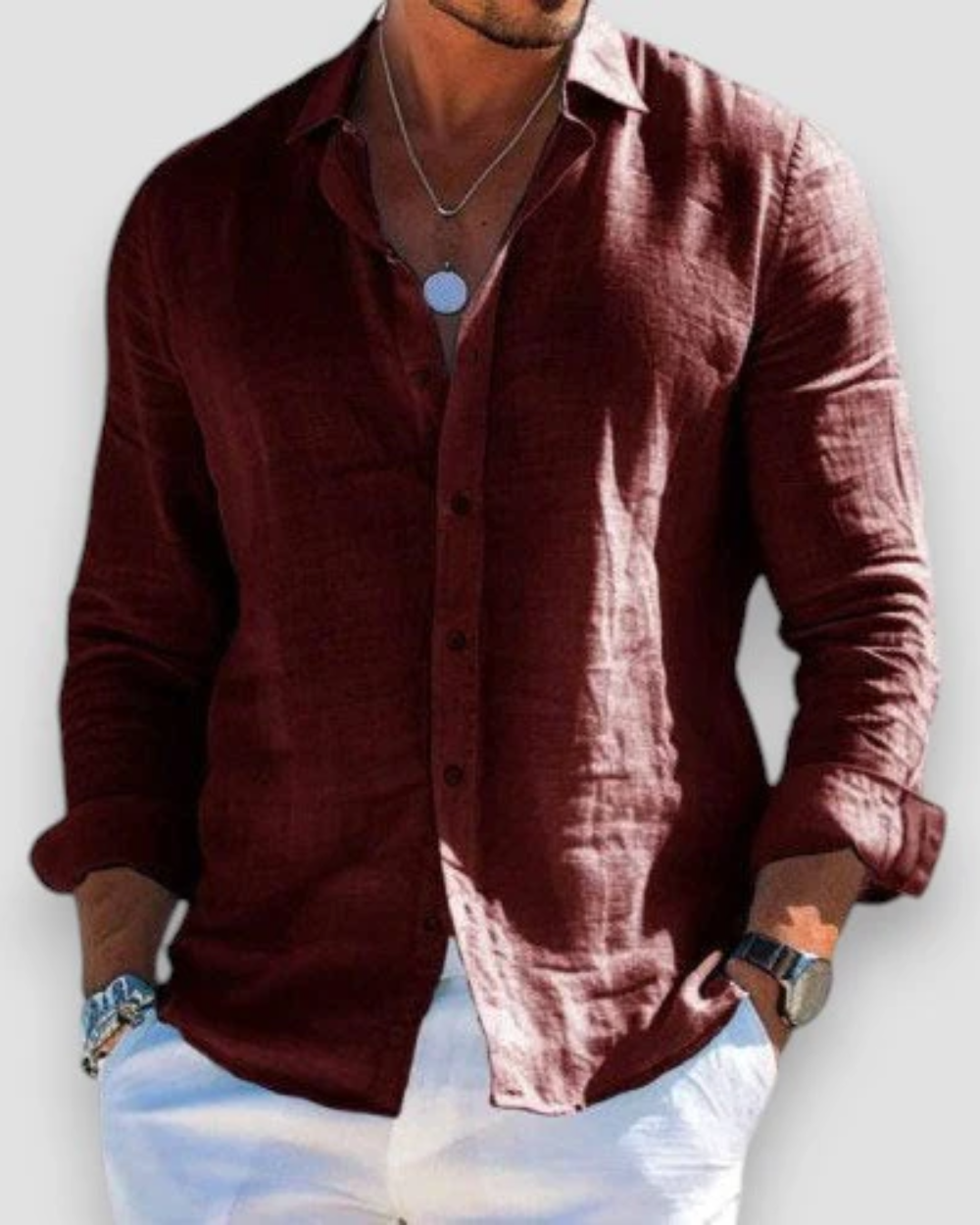 Nathan | Lightweight Casual Button-Up
