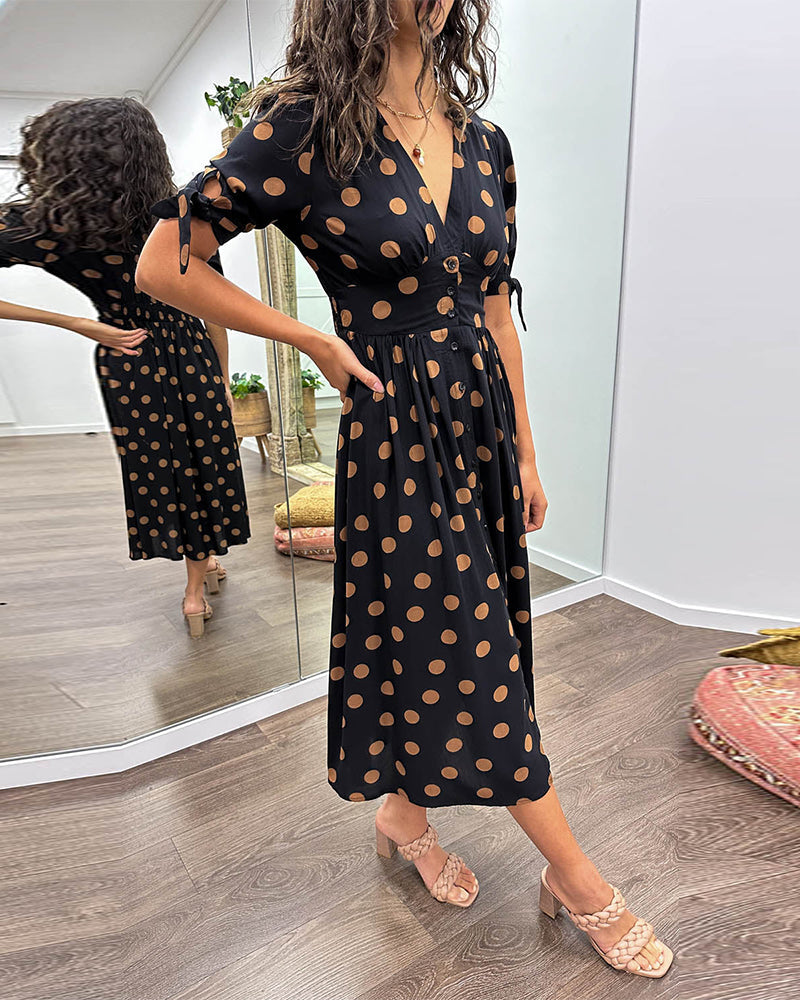 Chloe | Classic Polka Dot Dress