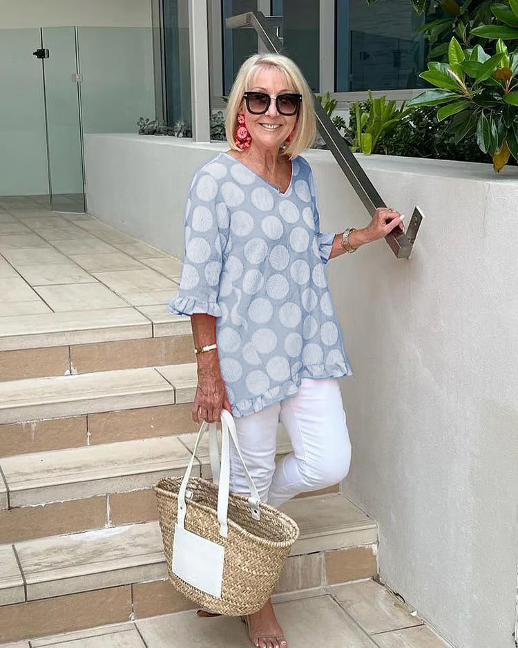 Marina | Vintage Print Top