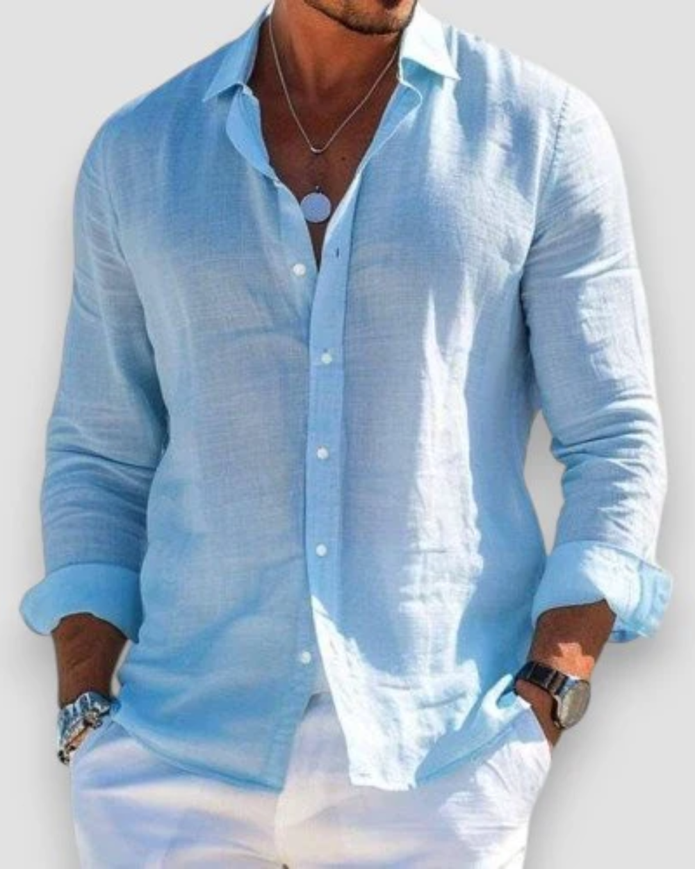 Nathan | Lightweight Casual Button-Up