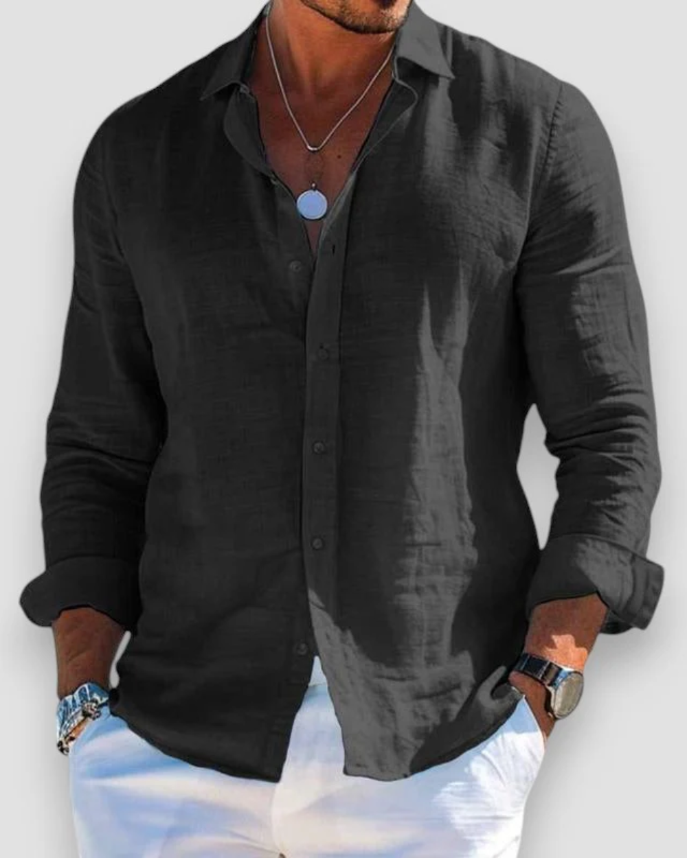 Nathan | Lightweight Casual Button-Up