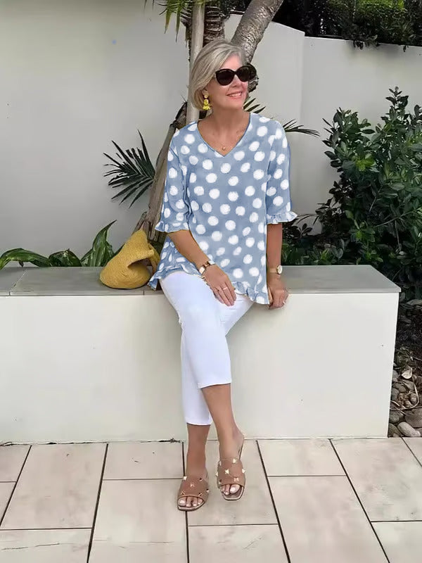 Marina | Vintage Print Top
