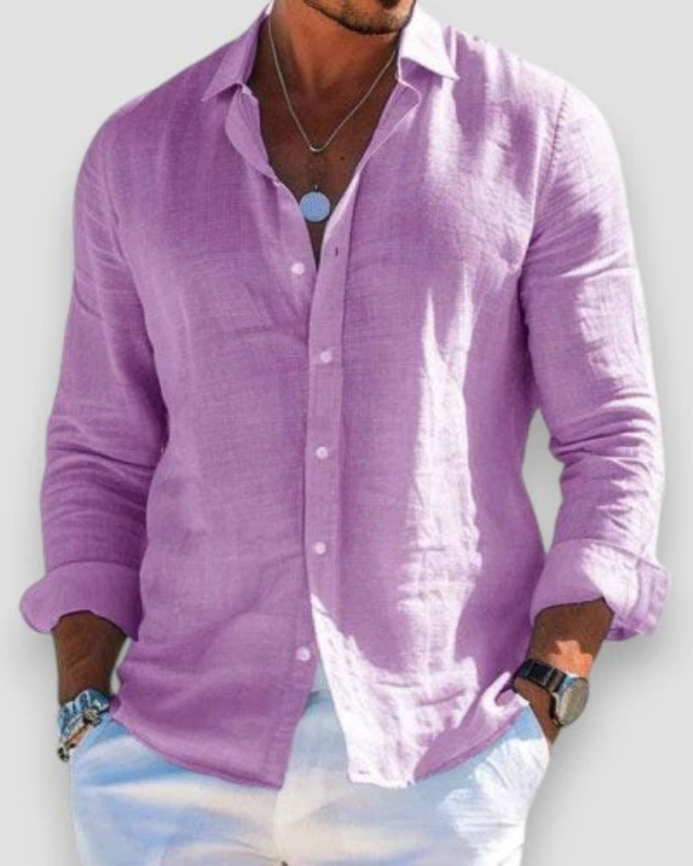 Nathan | Lightweight Casual Button-Up