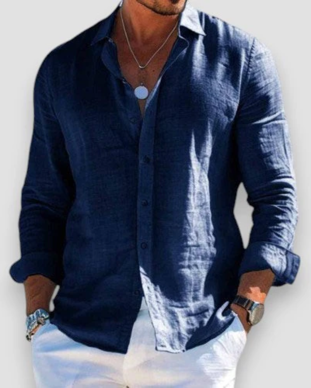Nathan | Lightweight Casual Button-Up