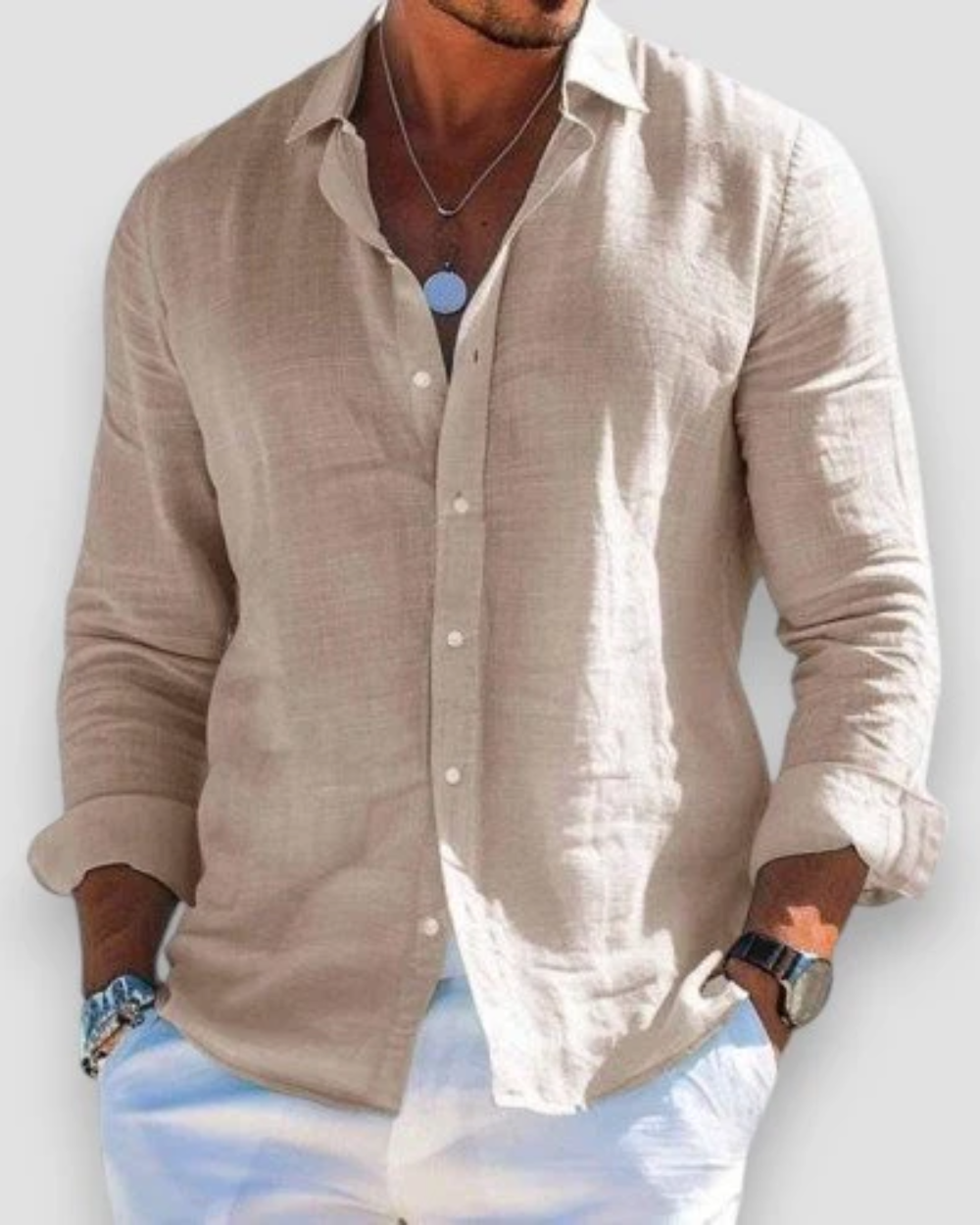 Nathan | Lightweight Casual Button-Up