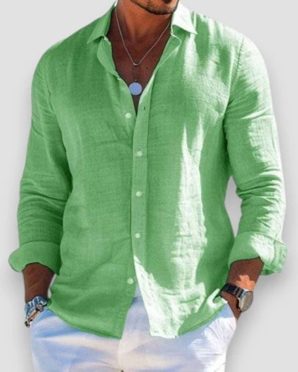 Nathan | Lightweight Casual Button-Up