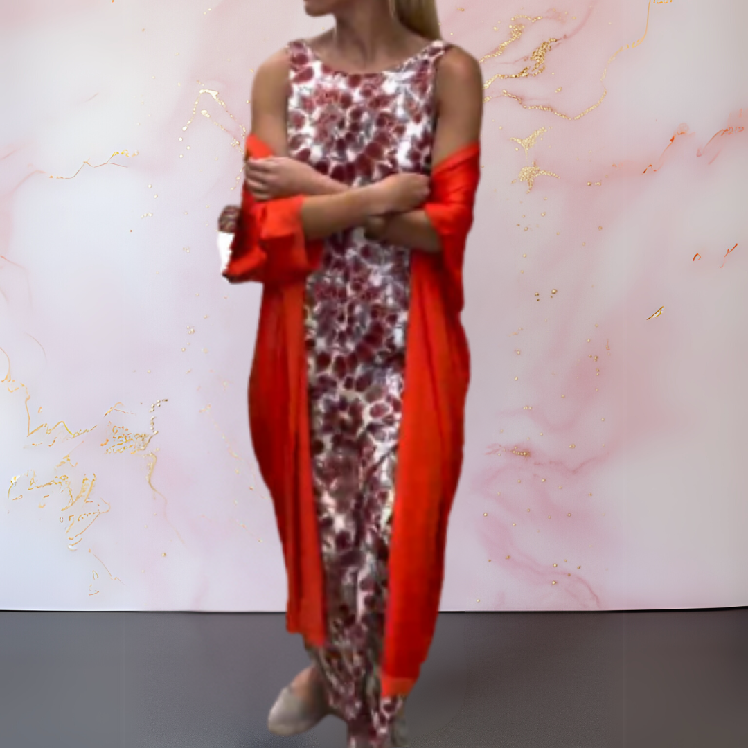 Rachel | Summer Dress with Light Cardigan