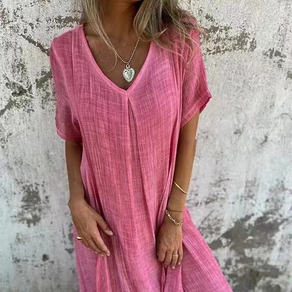 Lila | Flowy V-Neck Dress