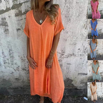 Lila | Flowy V-Neck Dress
