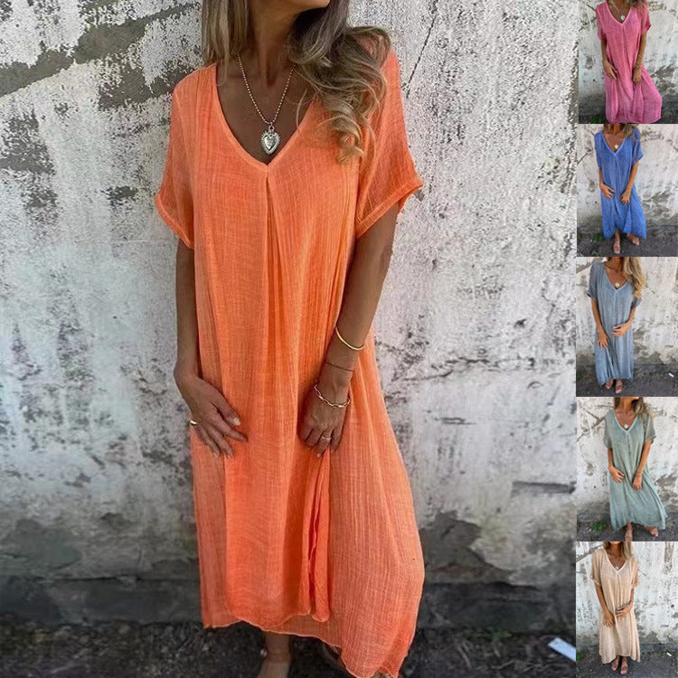 Lila | Flowy V-Neck Dress