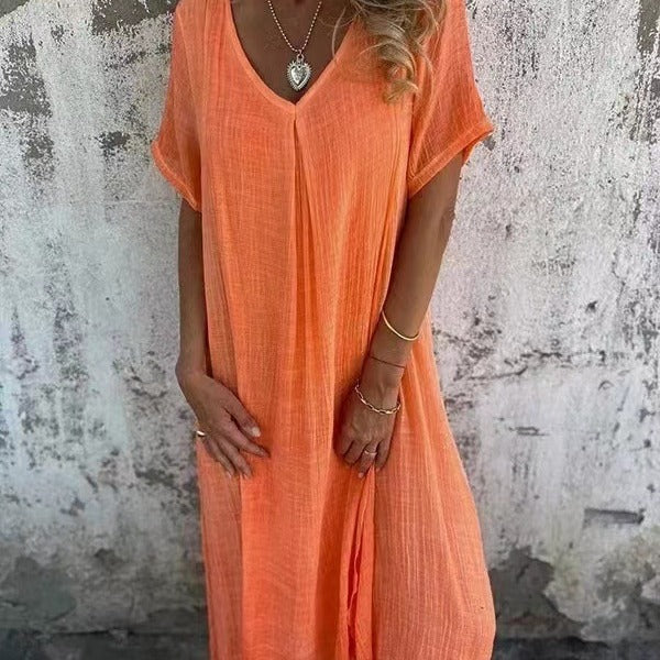 Lila | Flowy V-Neck Dress
