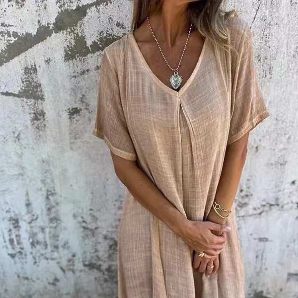Lila | Flowy V-Neck Dress
