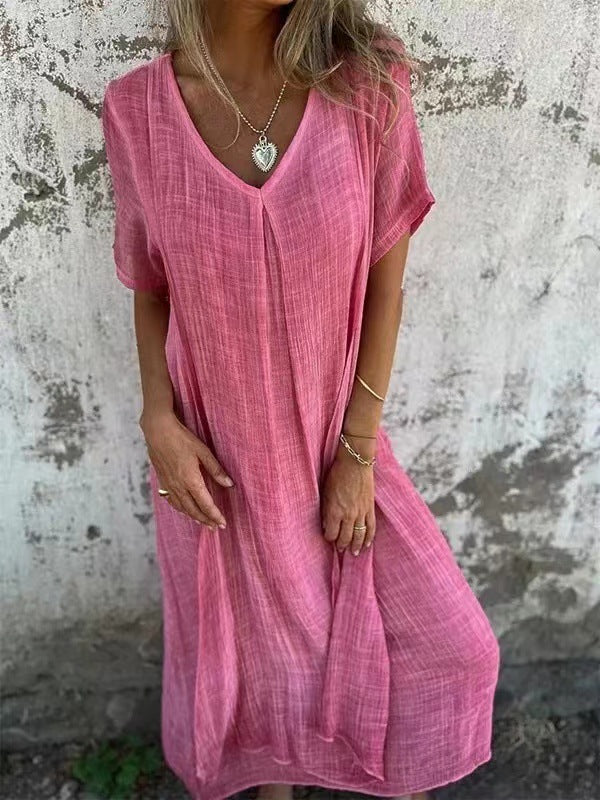 Lila | Flowy V-Neck Dress
