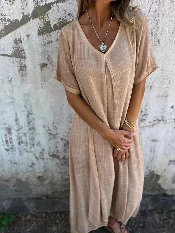 Lila | Flowy V-Neck Dress