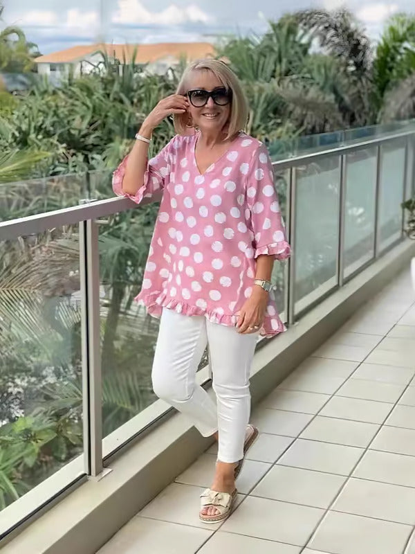 Marina | Vintage Print Top